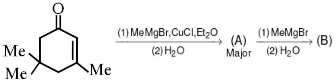 Question diagram: How many Me (Methyl) group present in one molecule of organi