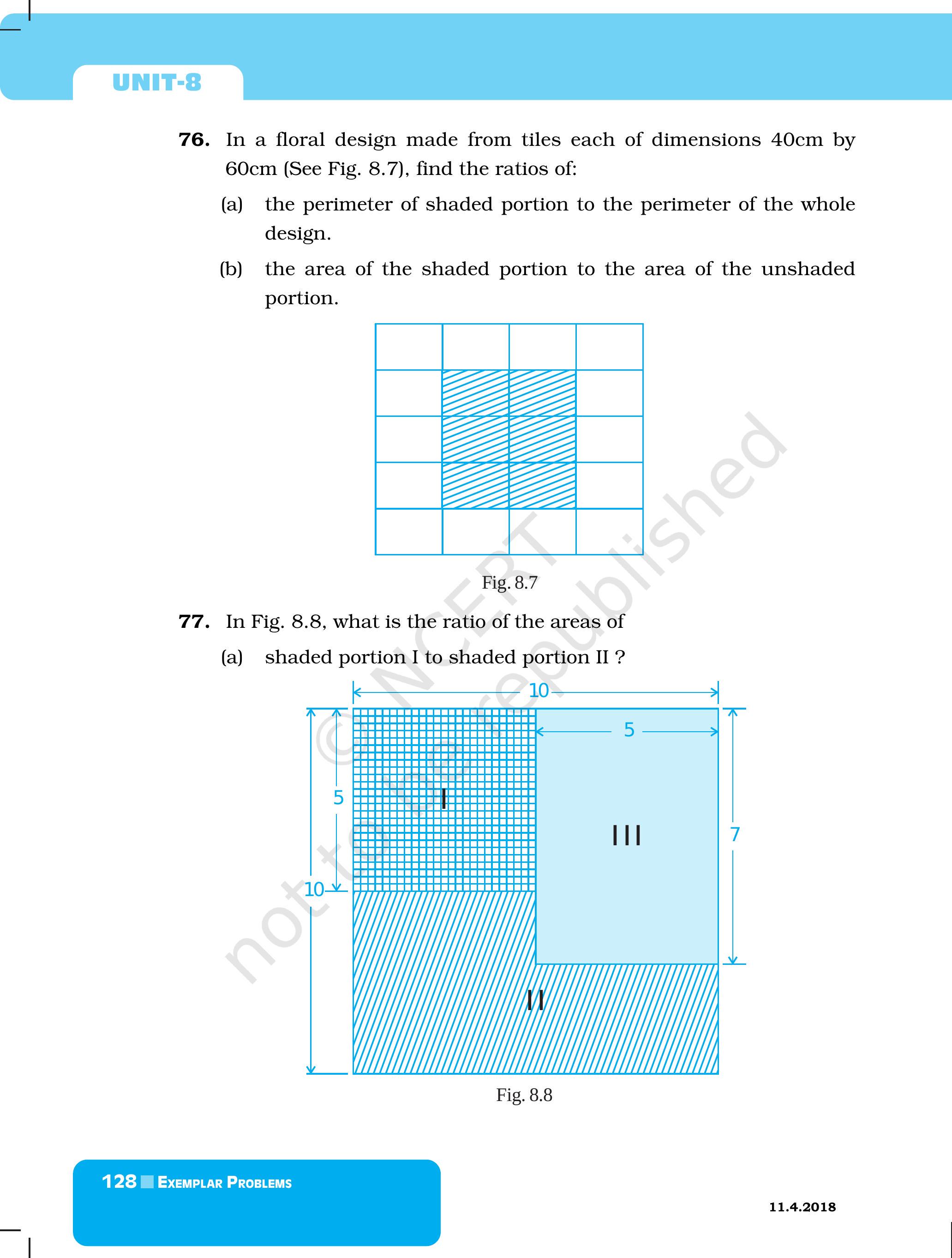 Flexi answers - what is the ratio of the areas of shaded portion I to ...