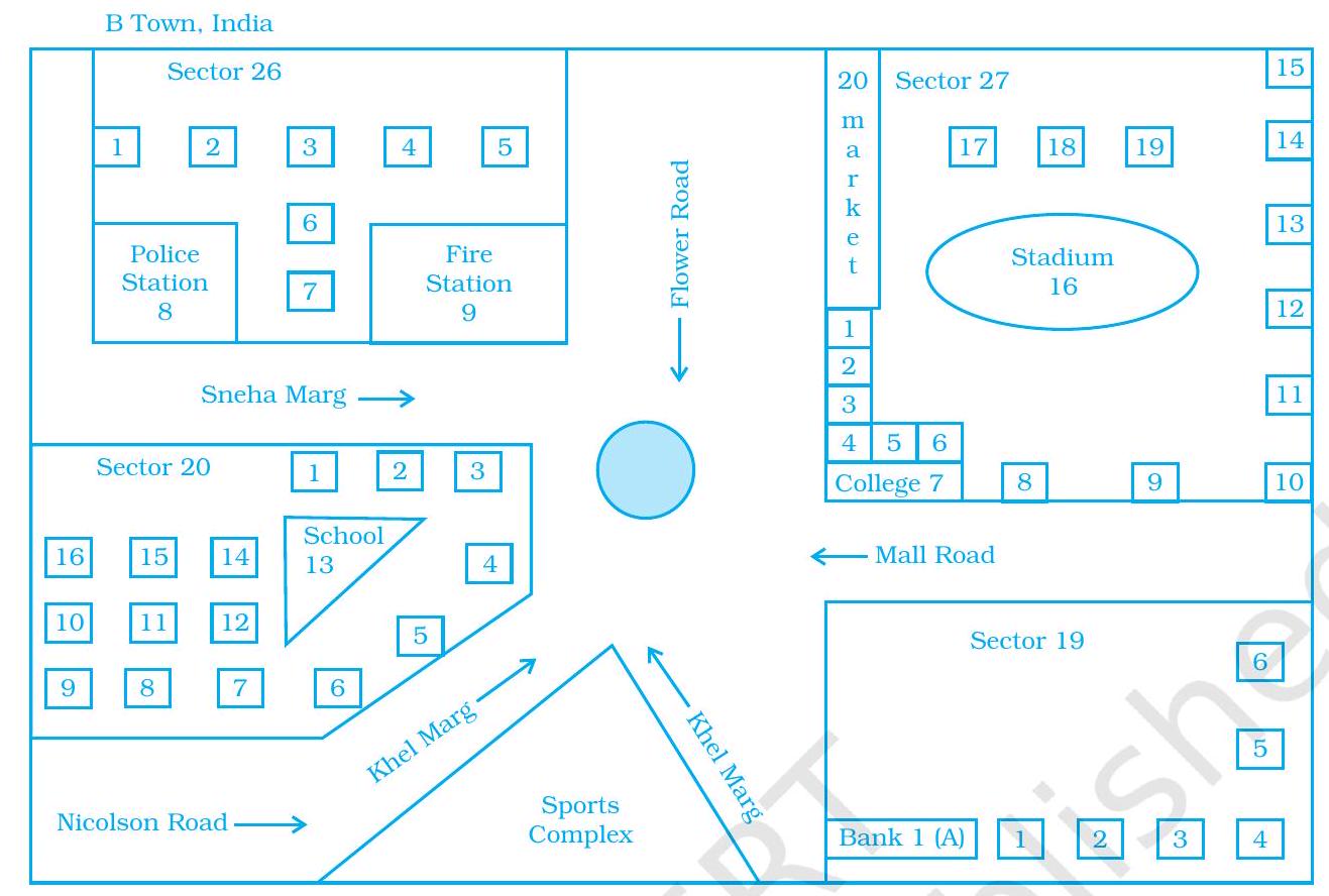 Cdn Mathpix Map Flexi answers - Look at the map given below. Answer the following ...