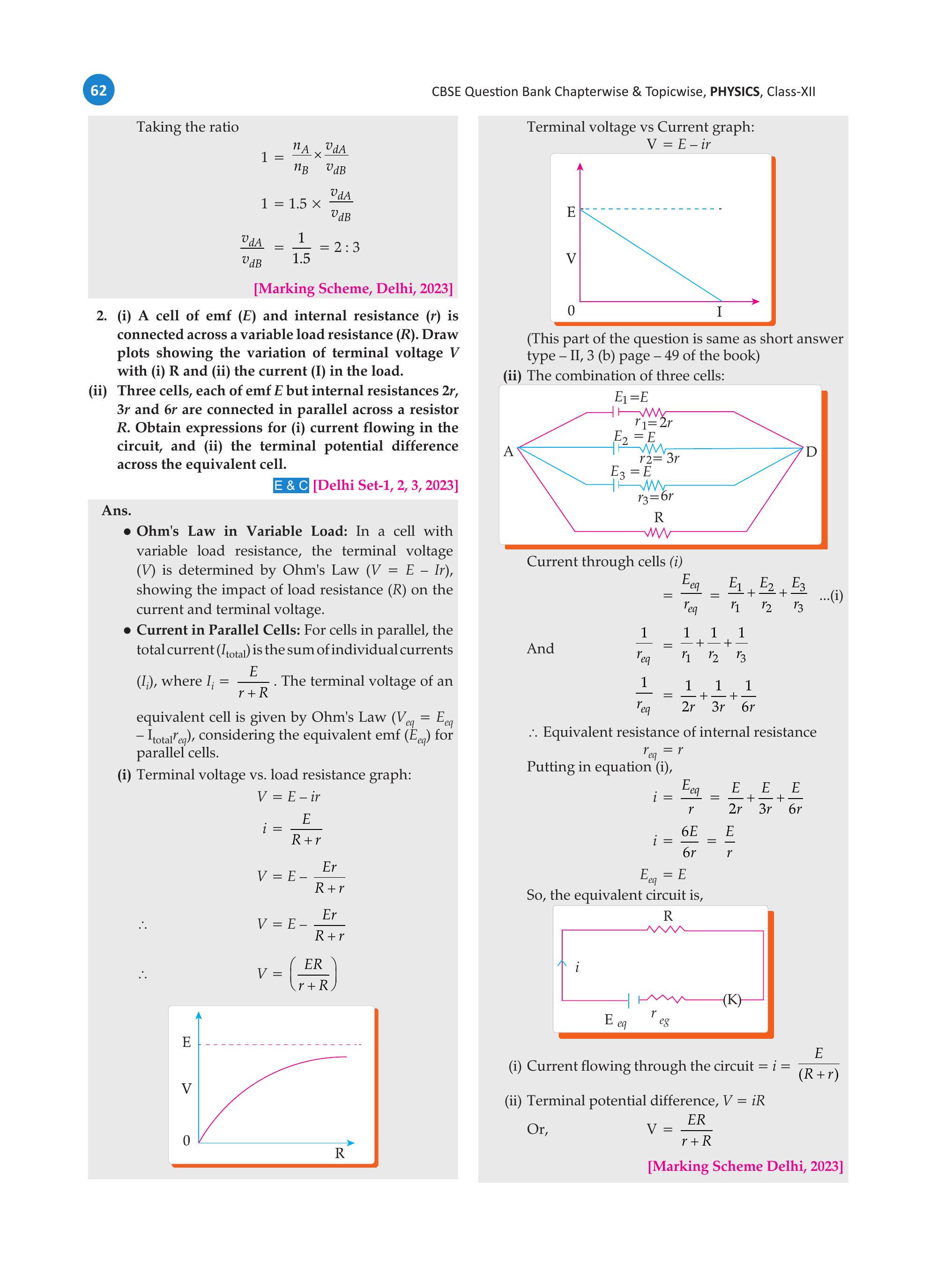 CBSE Class 12 Physics Current Electricity Previous Year Questions ...