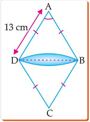 Rhombus with arcs