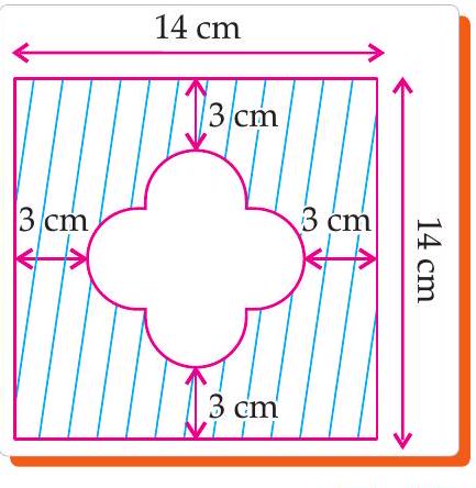 Unshaded region figure