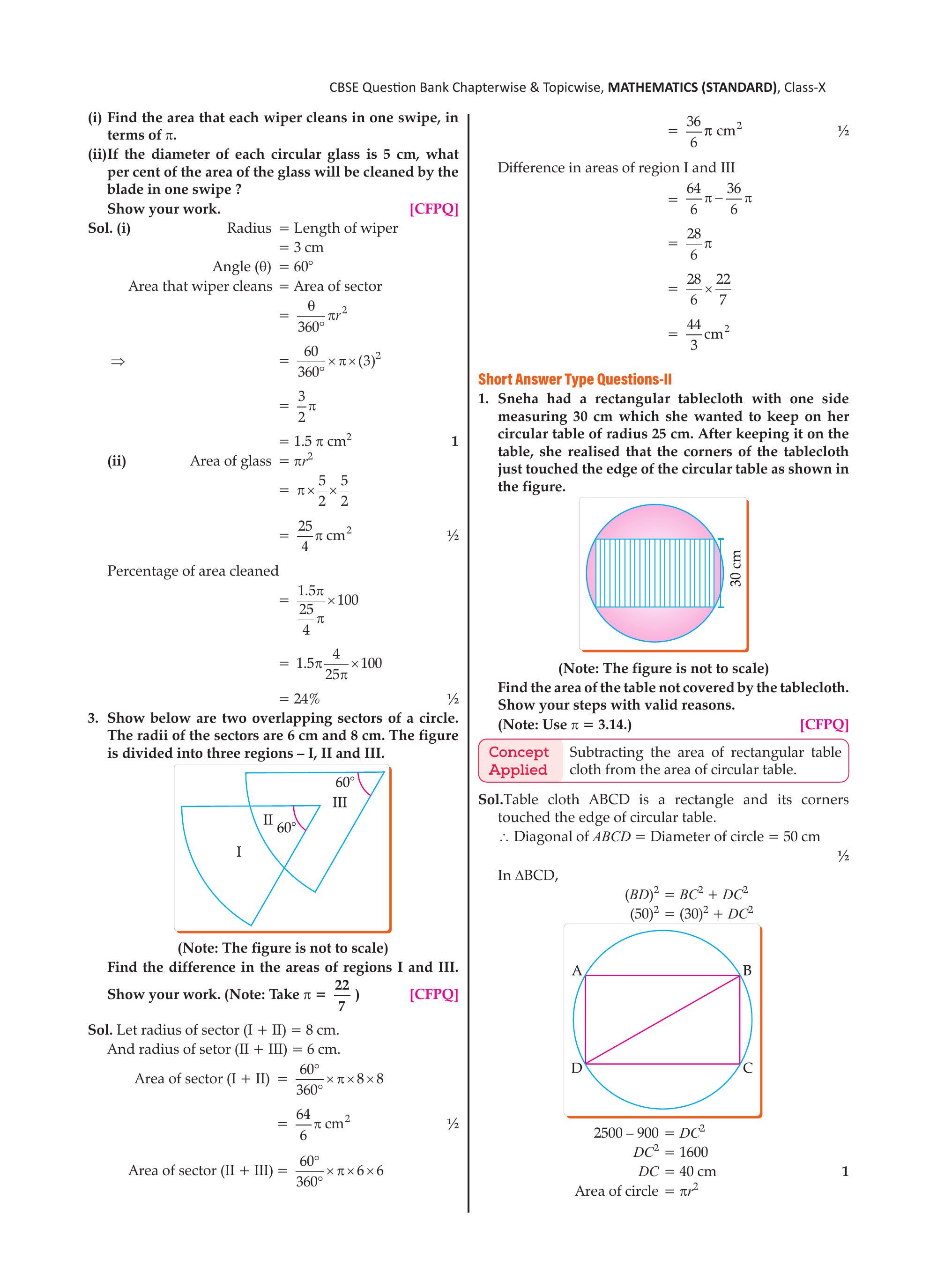 Tablecloth on circular table