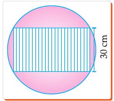 Tablecloth on circular table