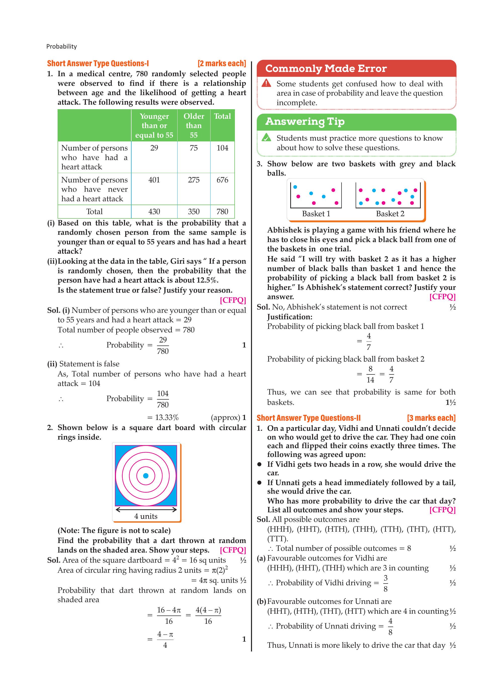 Square dart board with circular ring