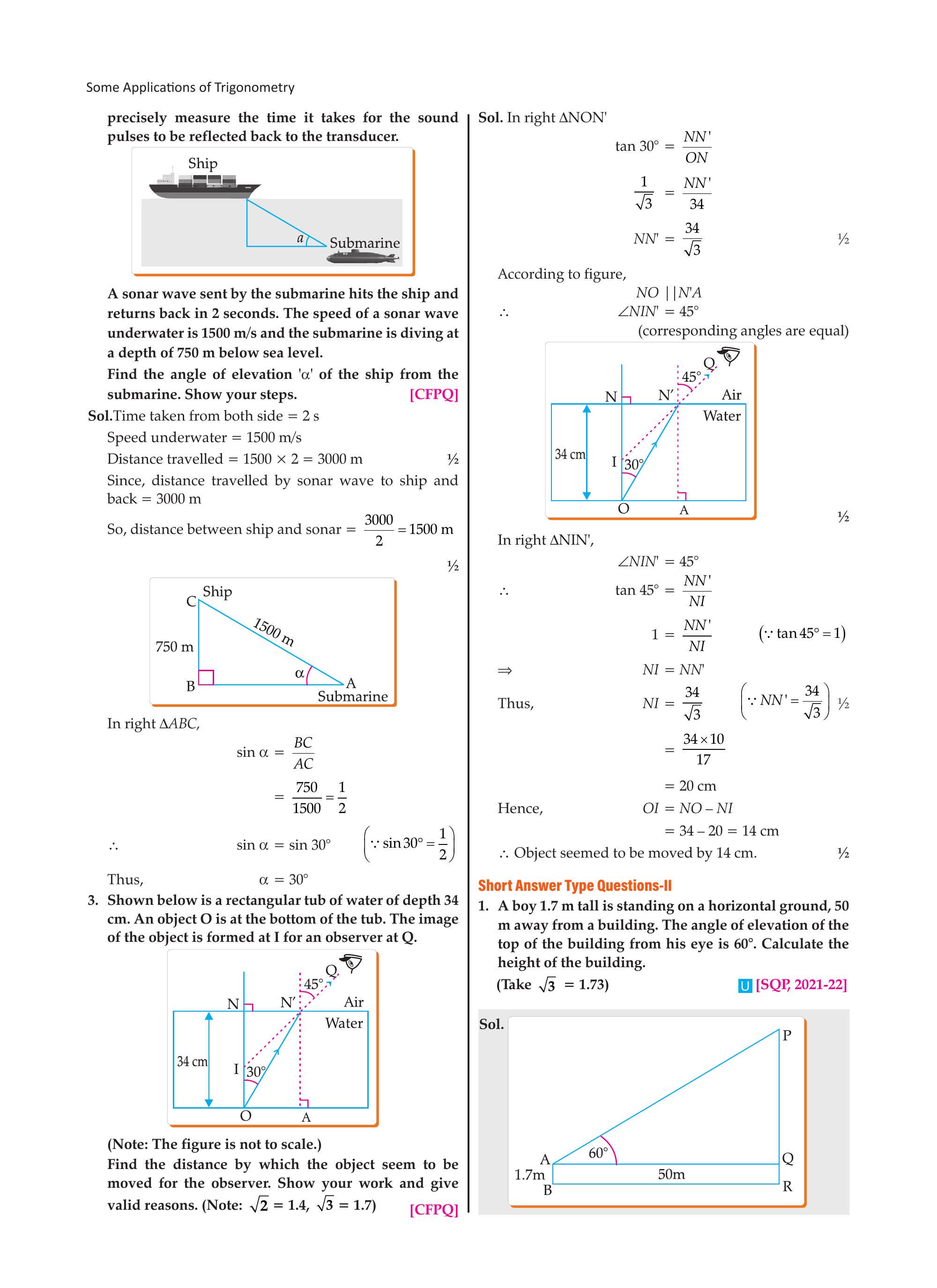 Submarine sonar figure