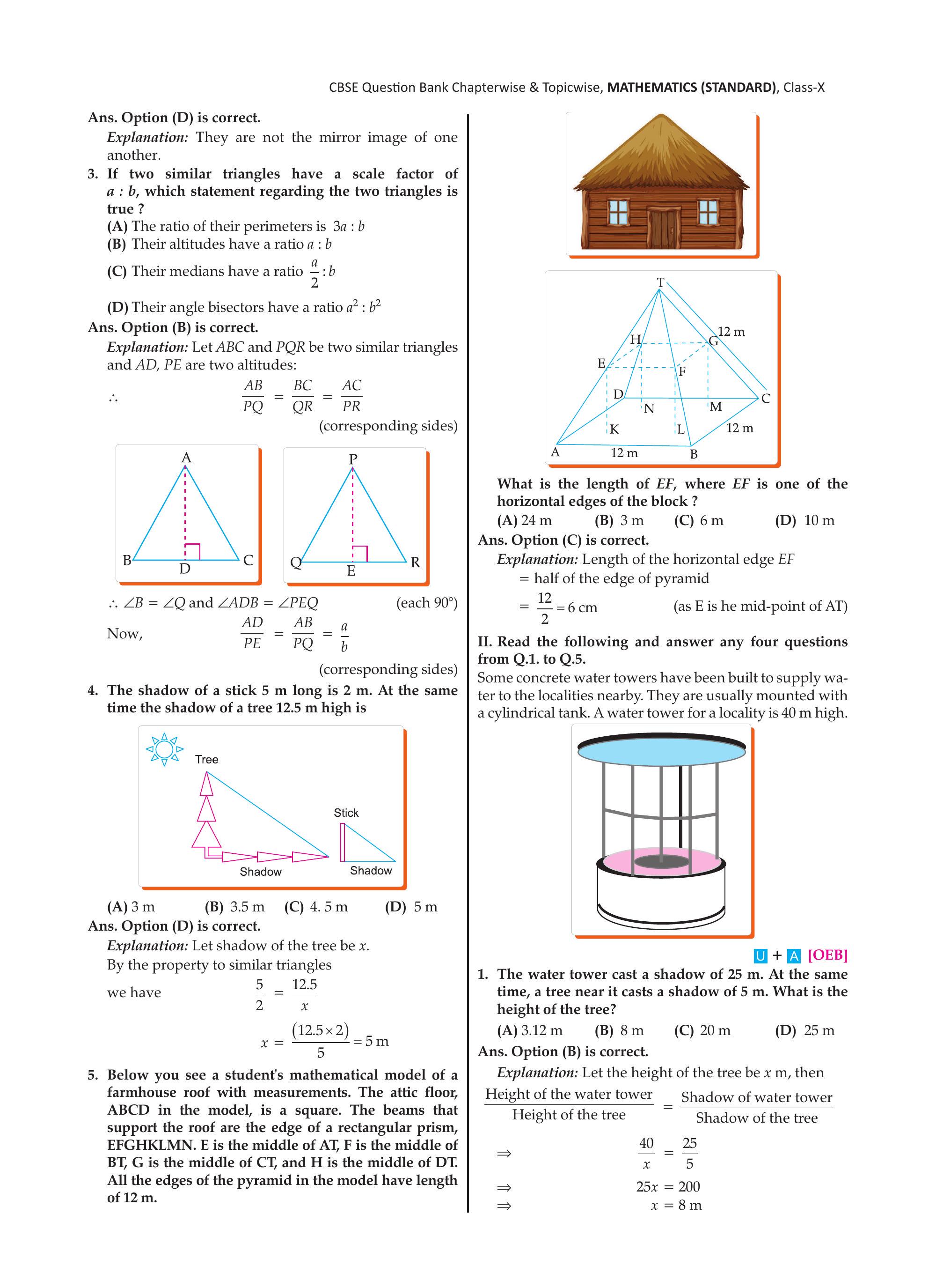 Stick and tree shadow diagram