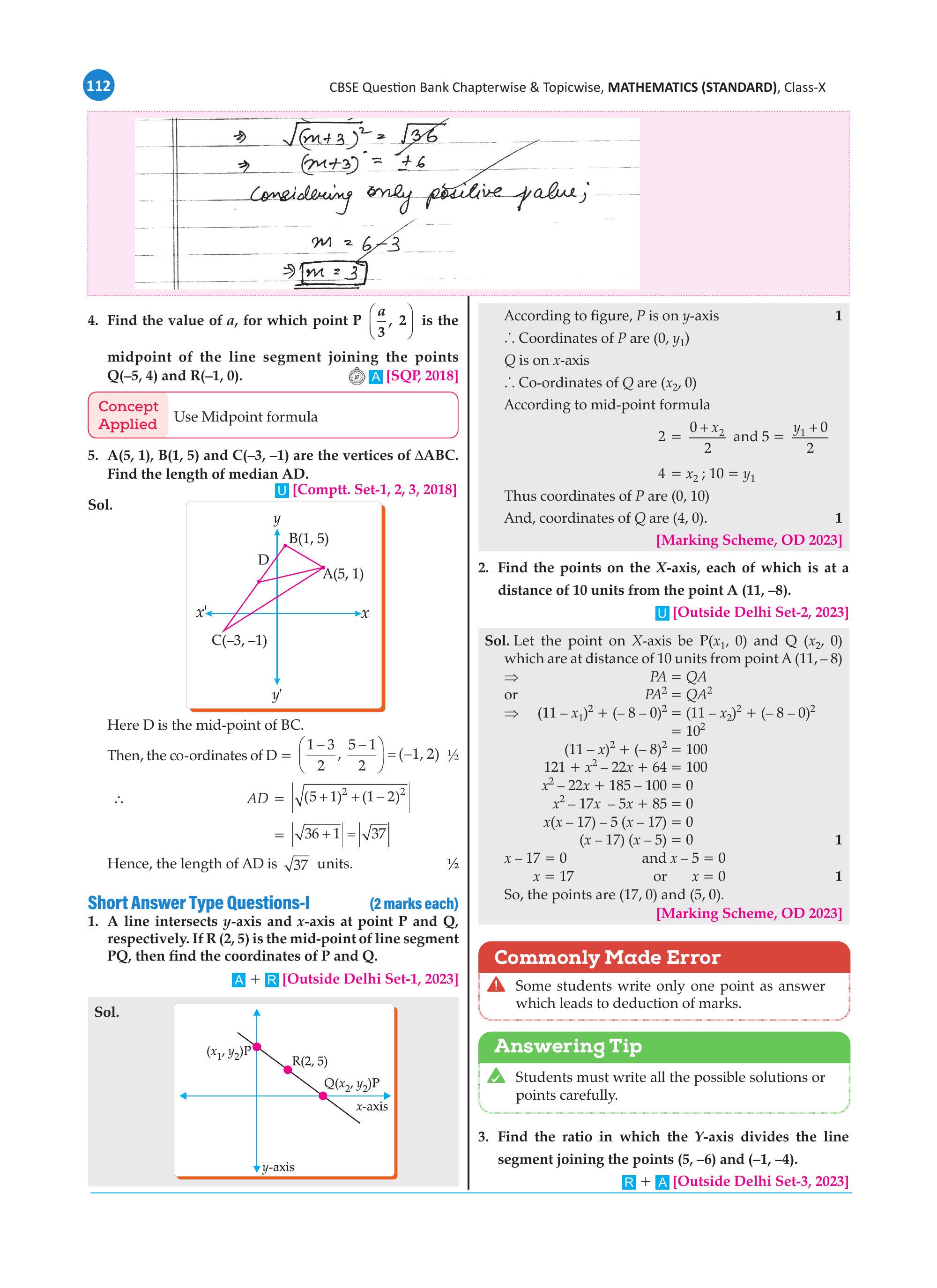 Diagram showing P on y-axis and Q on x-axis