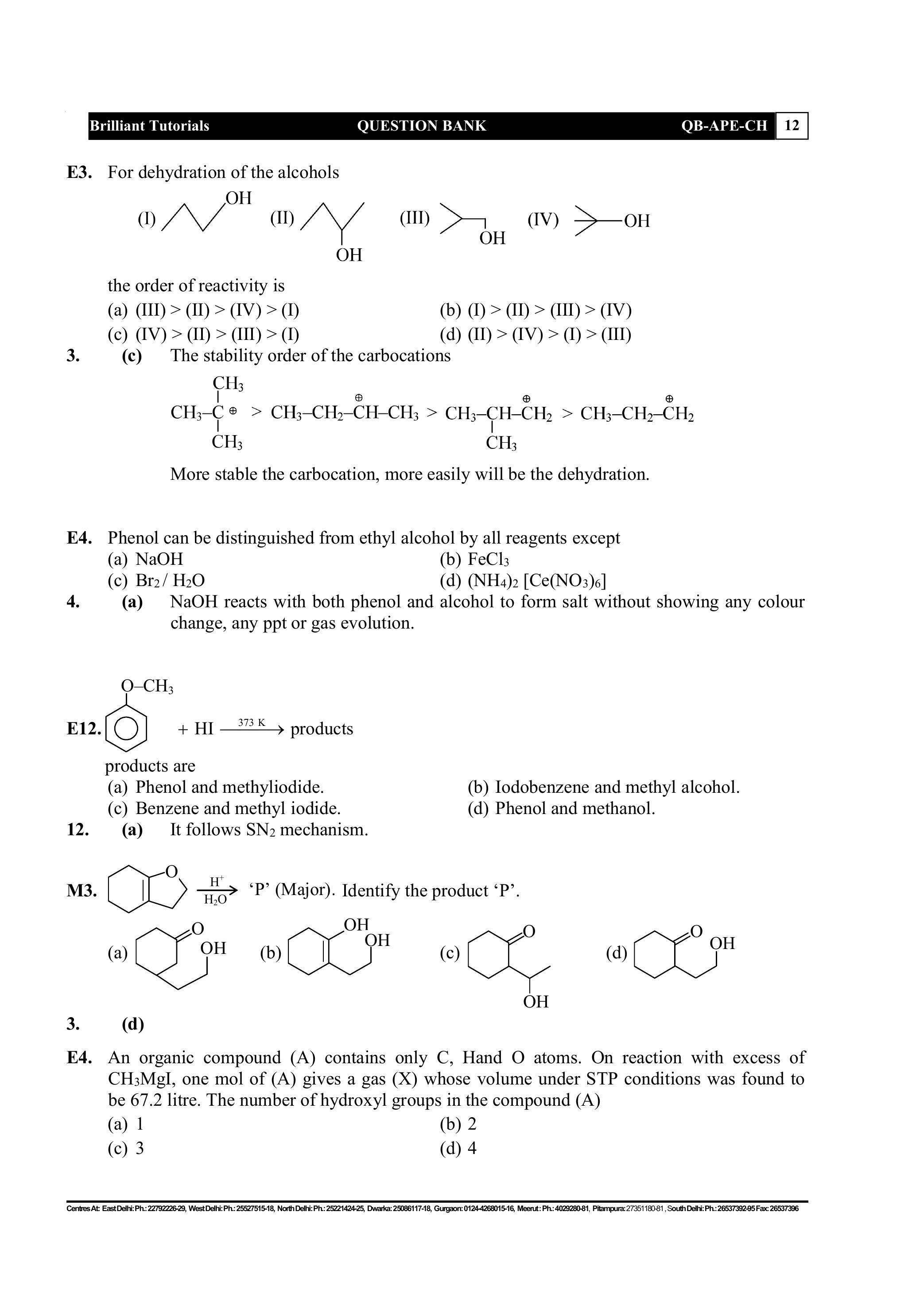 Question diagram: products are: