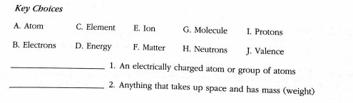 Using the key choices, select the correct responses to the f | Quizlet